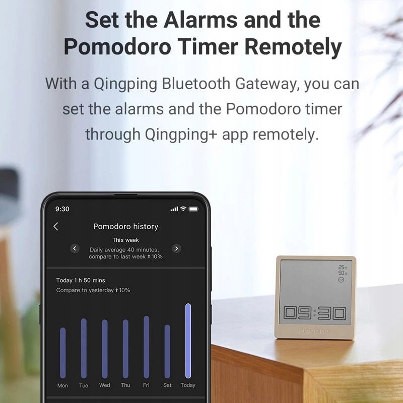 Xiaomi QINGPING budzik Bluetooth Pomodoro Timer Model qingping clock