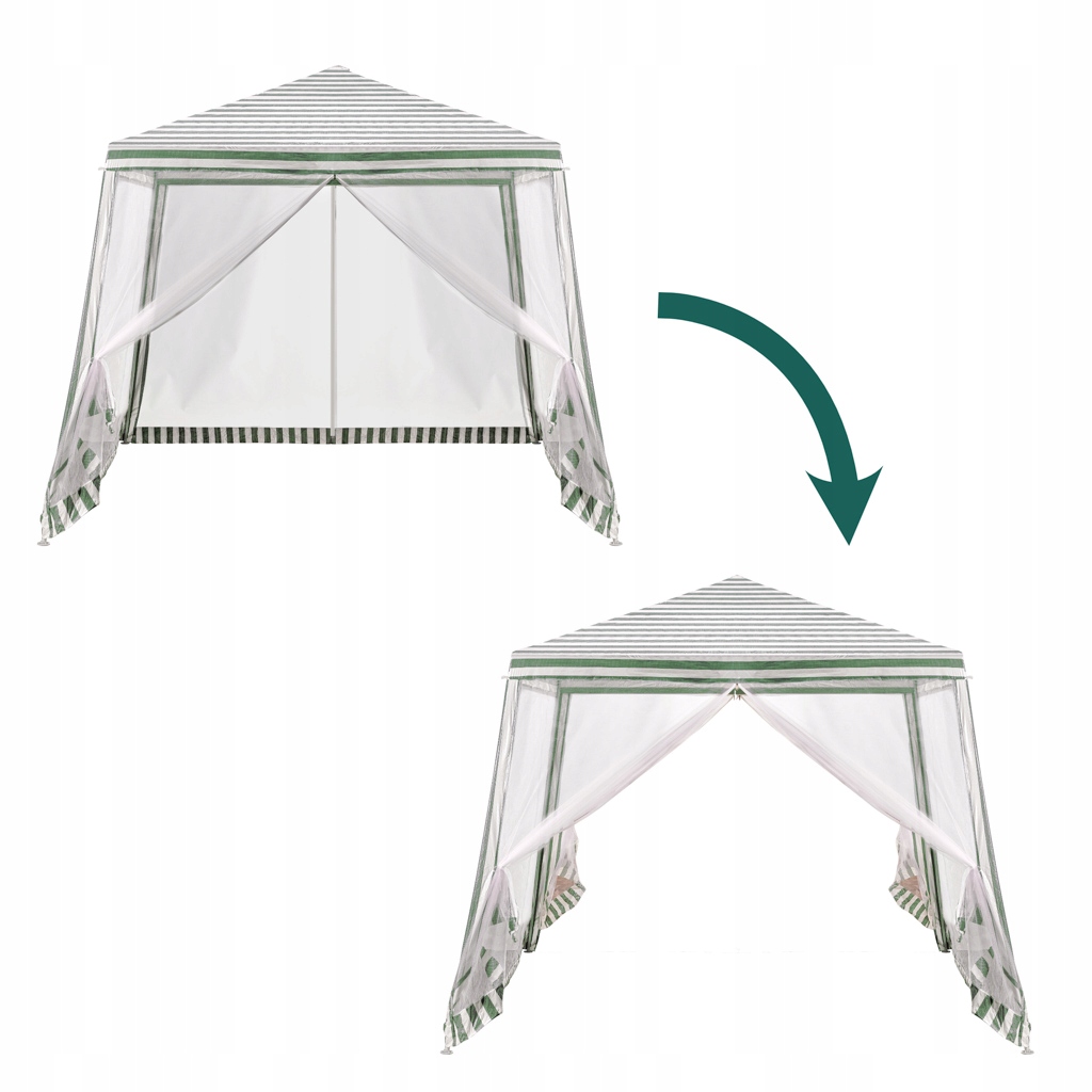 NAMIOT PAWILON OGRODOWY IMPREZOWY HANDLOWY ALTANA Z MOSKITIERĄ 3X3M Długość 3 m