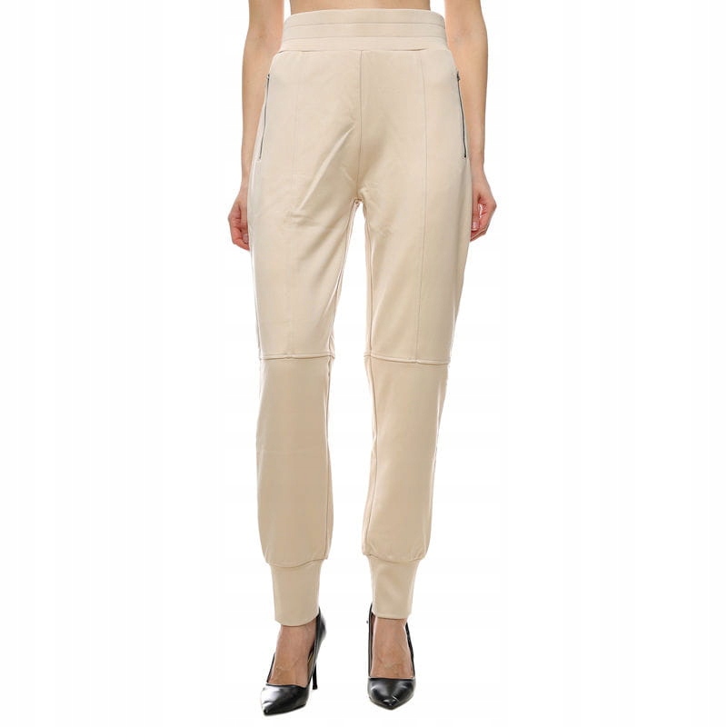 Guess Béžové Kalhoty S Kapsami Na Zip (s)