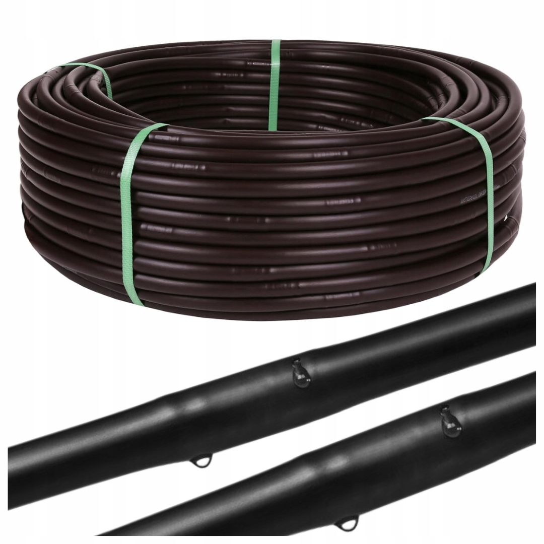 Linia Kroplująca Nawadnianie Kropelkowe Wąż pocący kroplujący 100 mb