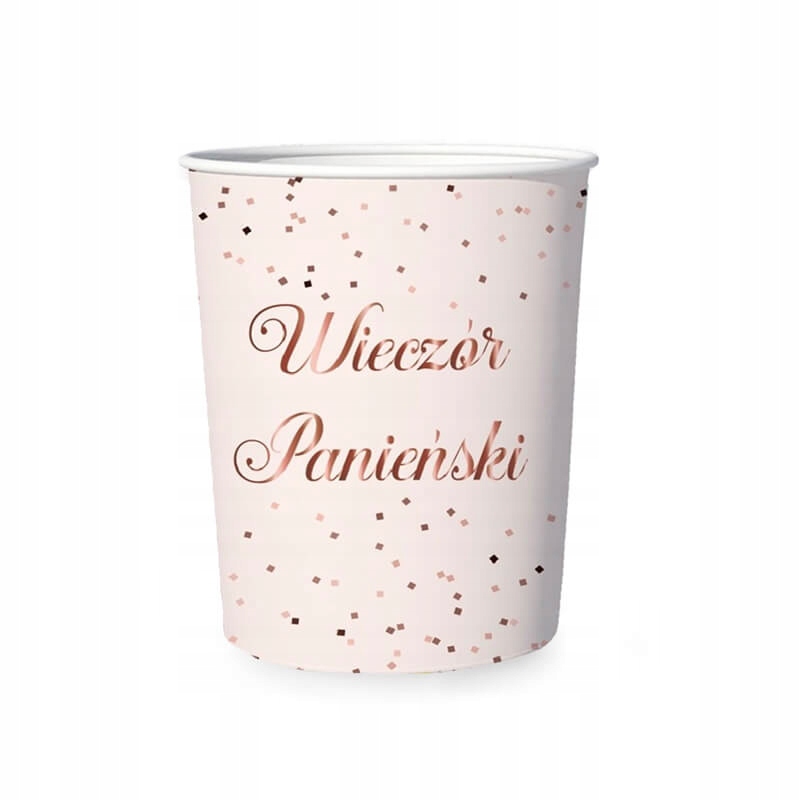 Kubeczki kubki papierowe Wieczór Panieński różowe