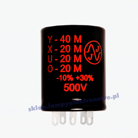 Elektrolytický kondenzátor 40+3x20uF/500V Chassis JJ-Electronic