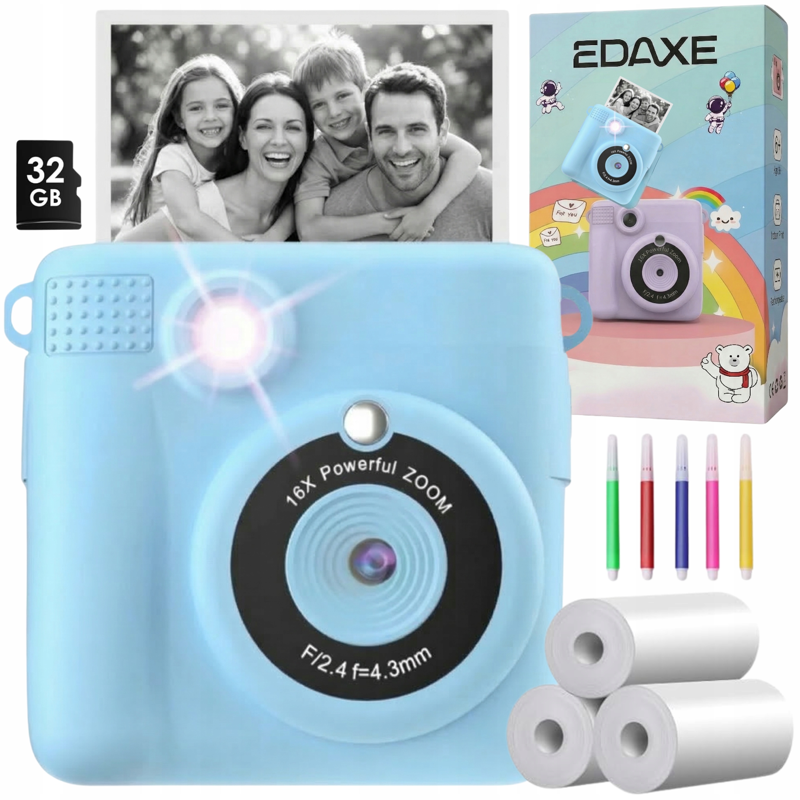 Digitální Instantní Fotoaparát Pro Děti S Tiskárnou Náplně