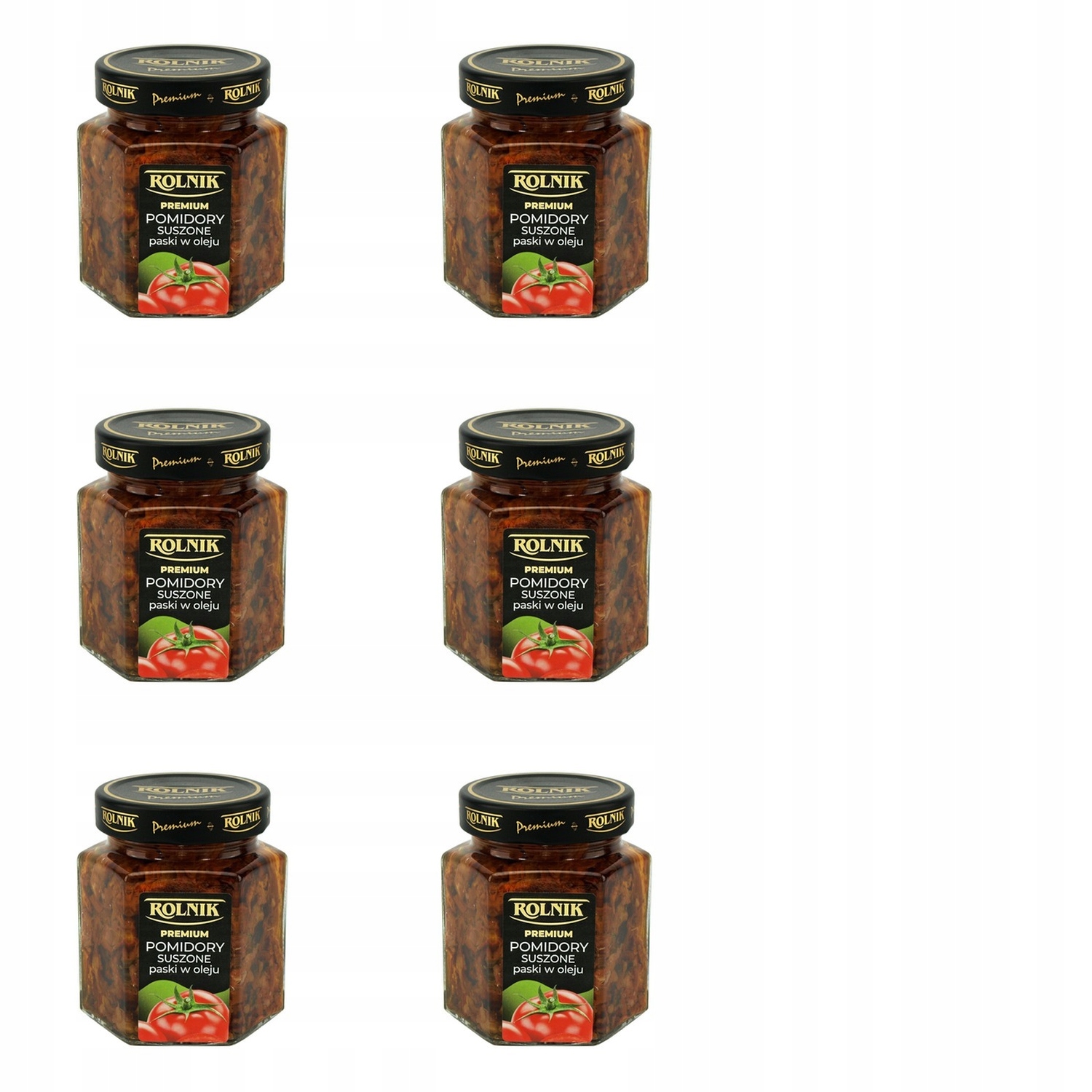 6x 280g Rolnik Pomidory Suszone paski w oleju Zgrzewka