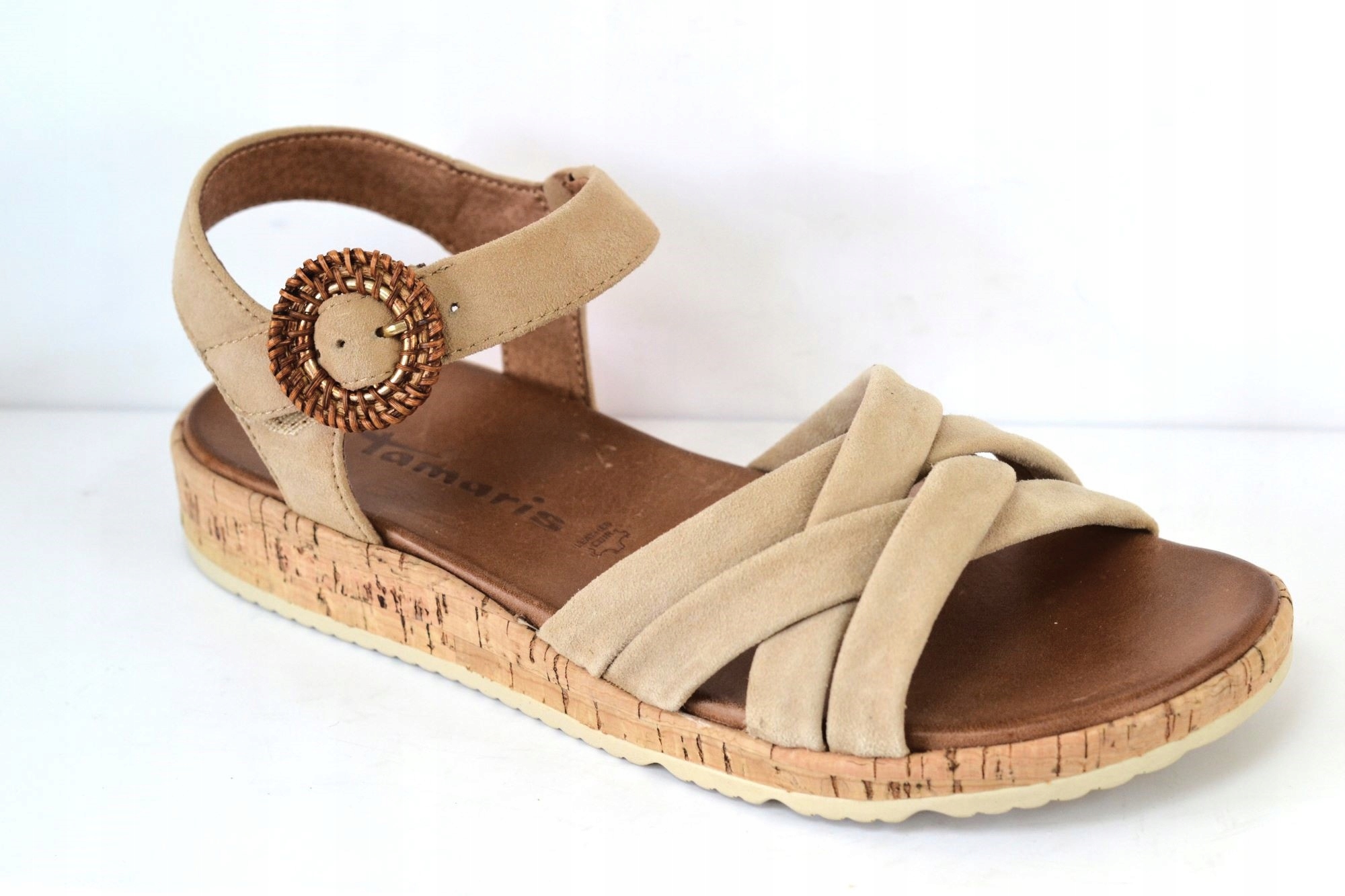 Tamaris 28129-44 Sandály Béžové Semišové VEL.36