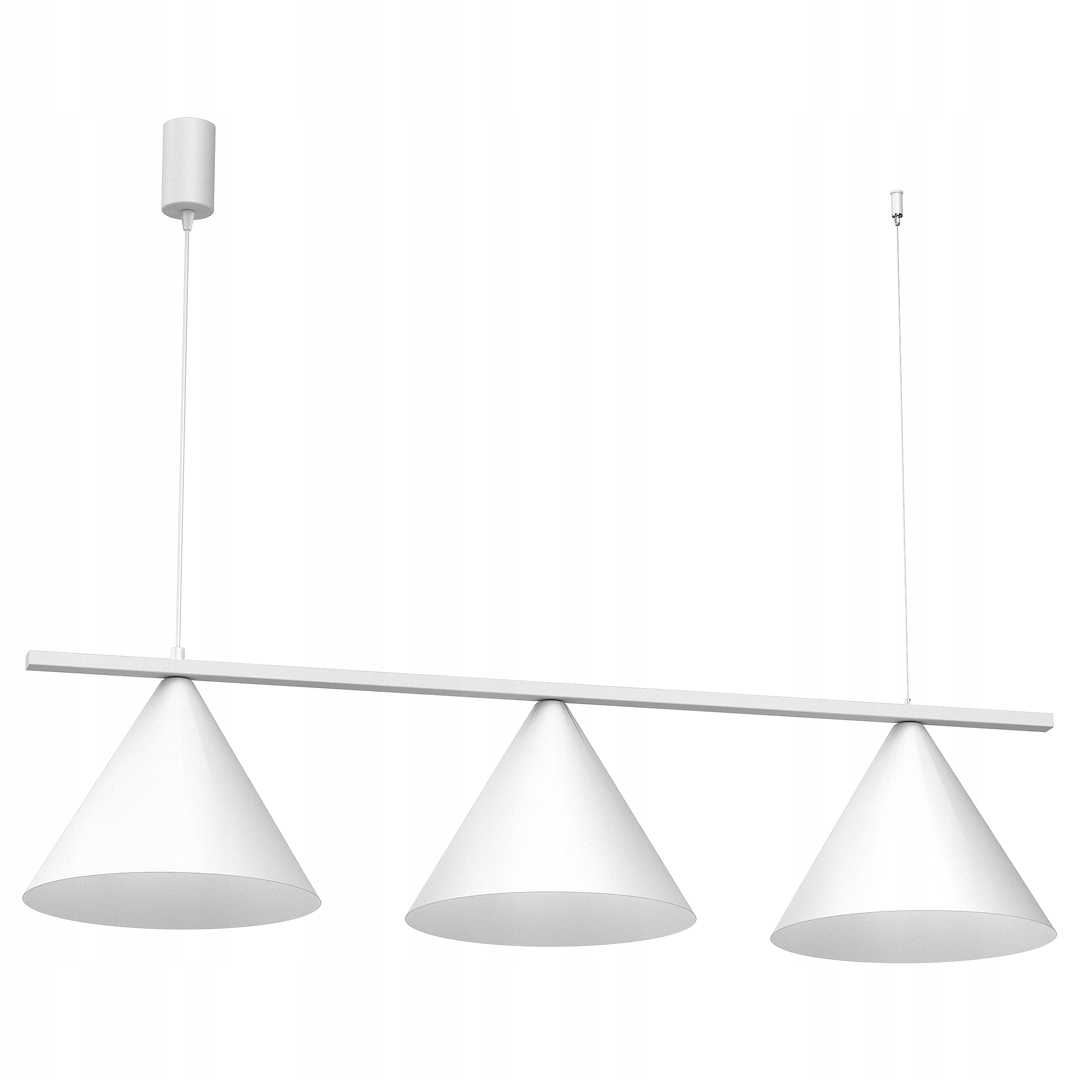 MiLAGRO Závesná lampa Capital Biela 3Xgx52 Stropný luster Osvetlenie
