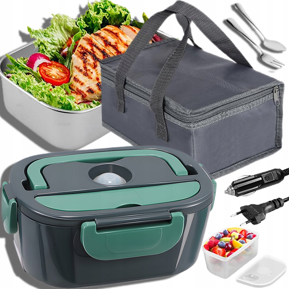 Elektrický Obědový Box S Ohřívačem Jídla 1,5 L 220V/12V/24V 60W