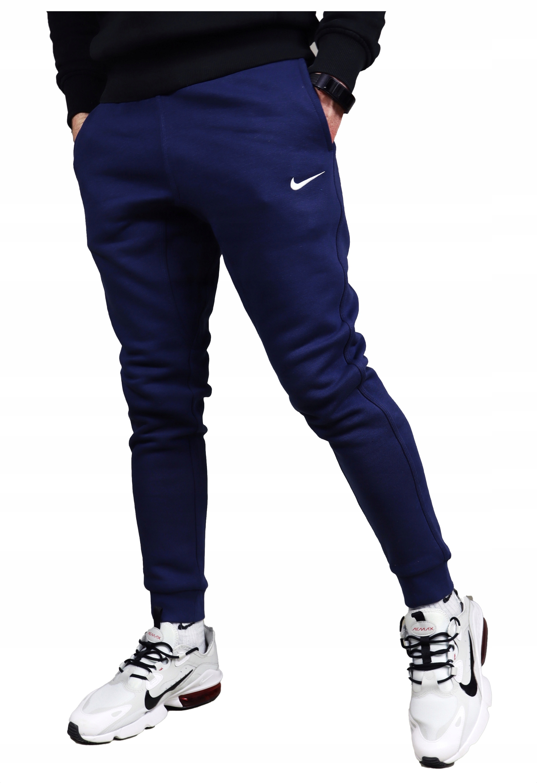 Nike pánské teplé bavlněné tepláky Fleece jogger Tmavě Modré