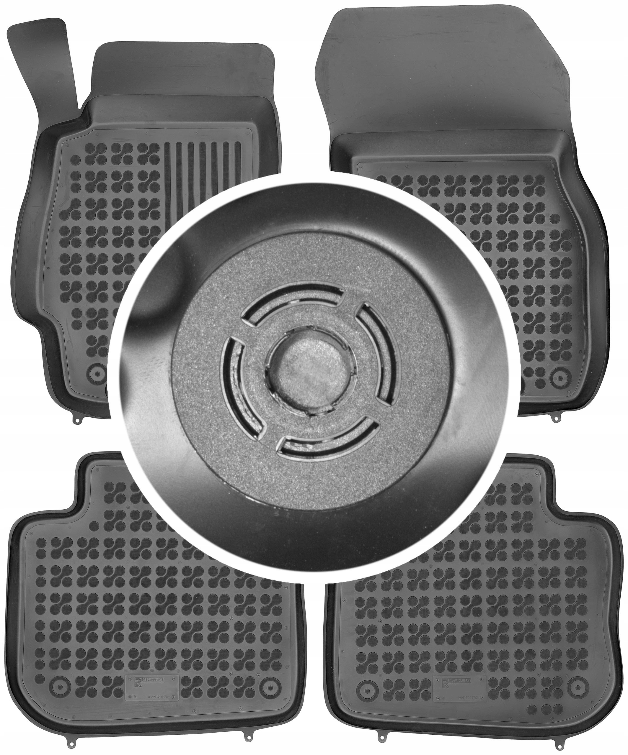 Килимки Різати-Пластик резинові 202702 4 el.