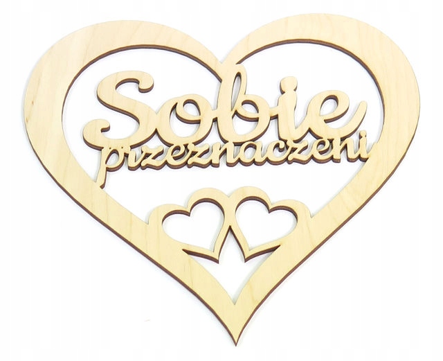 

Zawieszka Serce Sobie przeznaczeni 30x30cm UR26