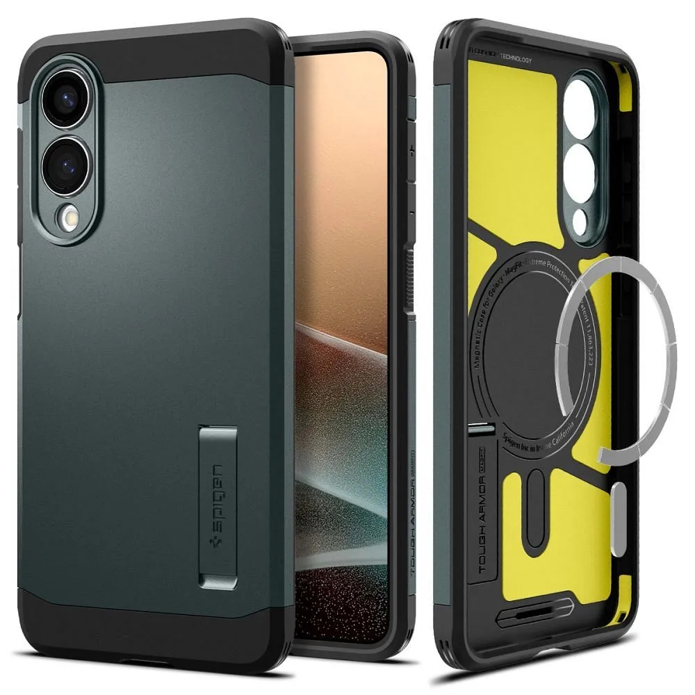 Spigen pouzdro Tough Armor kompatibilní s MagSafe pro Samsung S25 Edge abyss