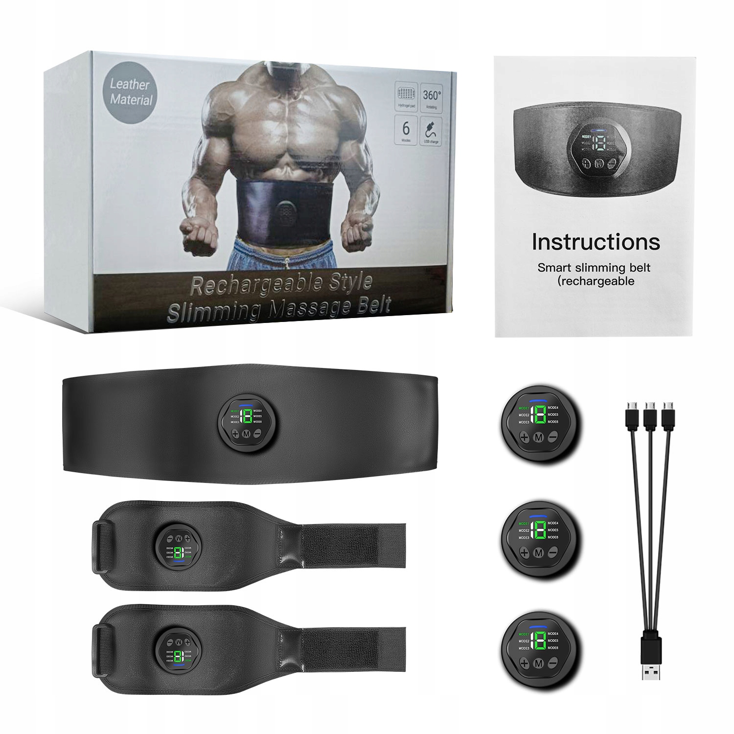 

Elektrostymulator Stymulator Mięśni Brzucha 3x Ems