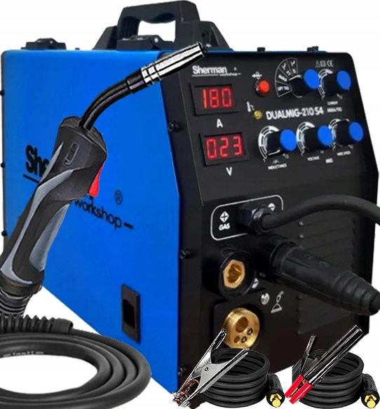 Invertorová Svářečka Migomat Sherman Dualmig 210 S4 200A 2T 4T 230V Igbt