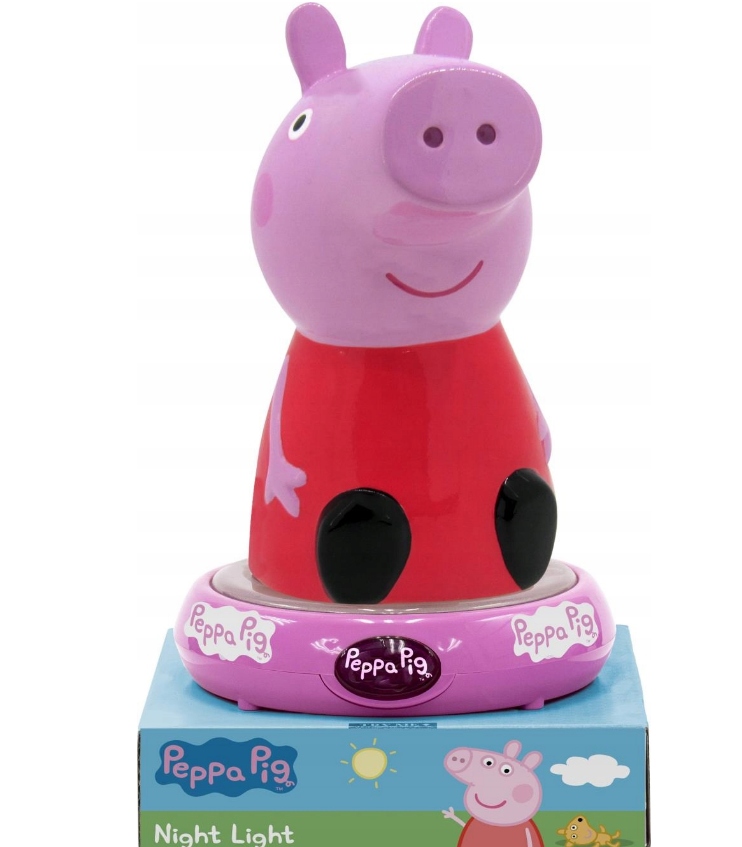 ŚWINKA PEPPA PIG LAMPKA NOCNA 3D LED