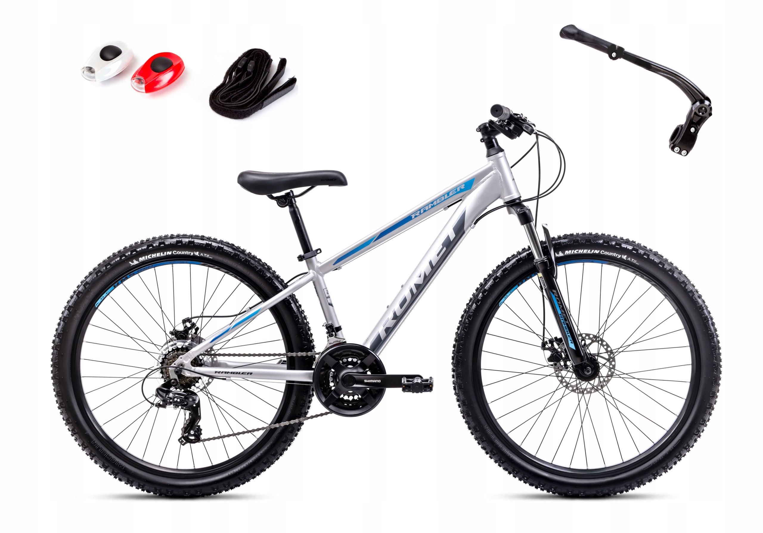 ROWER GÓRSKI MTB ROMET RAMBLER R6.2 26 SHIMANO ALU HAMULEC TARCZOWY RAMA 14