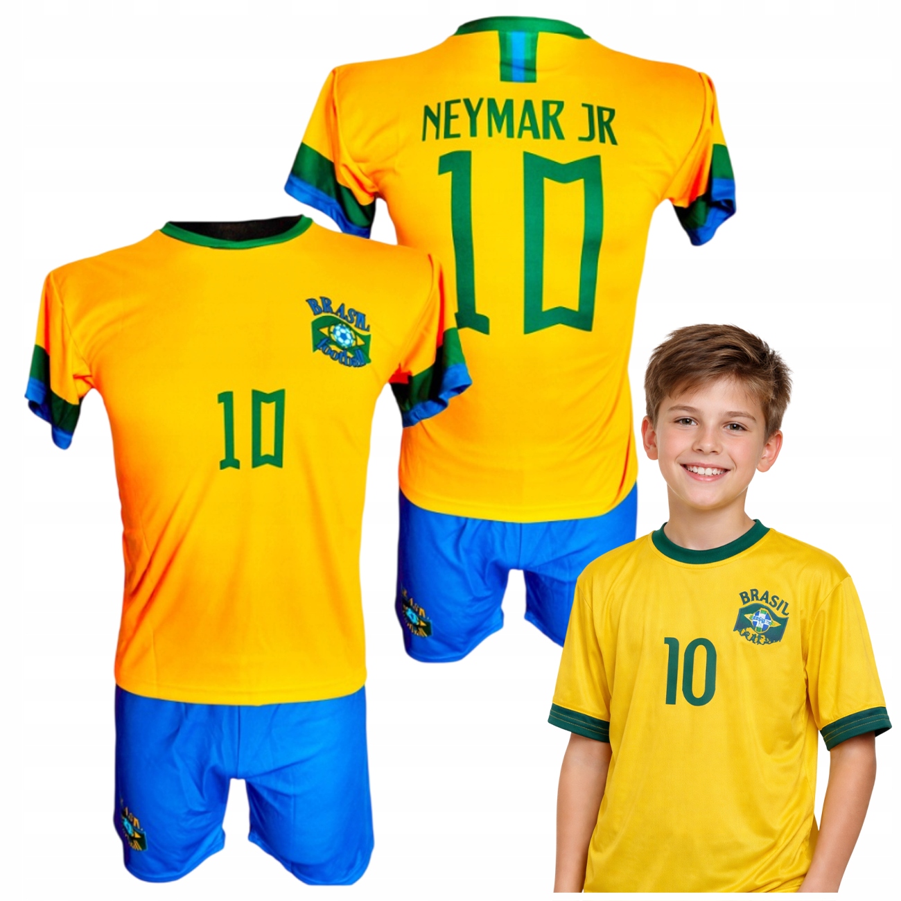 Neymar Jr 116 Koszulka Spodenki Stroj Pilkarski Sportowy Treningowy Meczowy