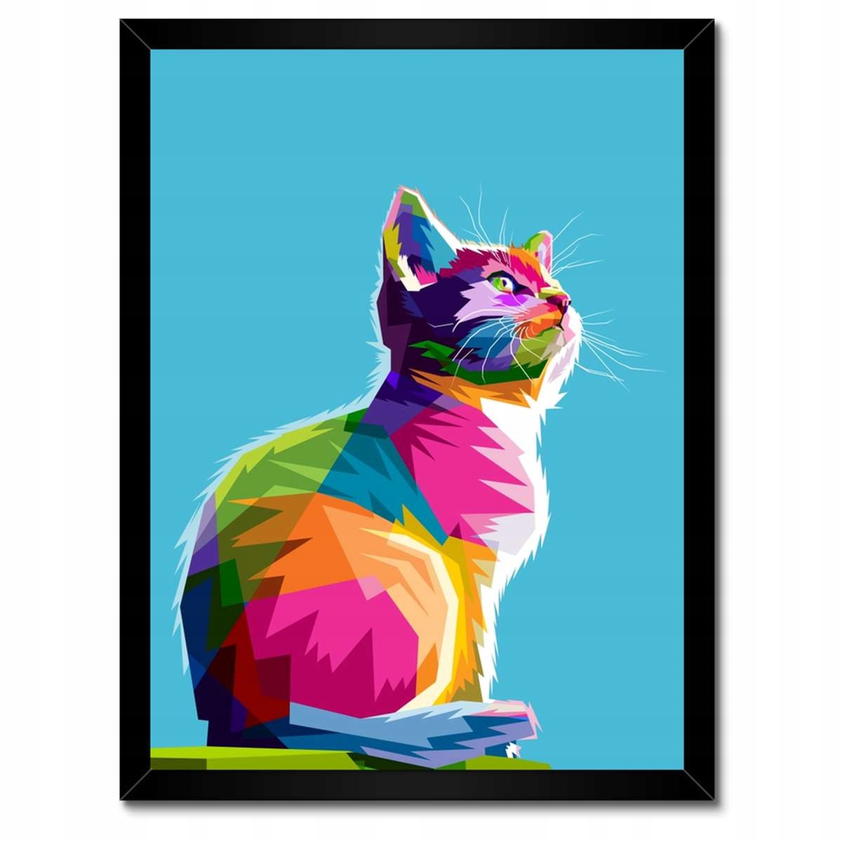 Plakáty v rámu 30x40 Abstraktní kočka