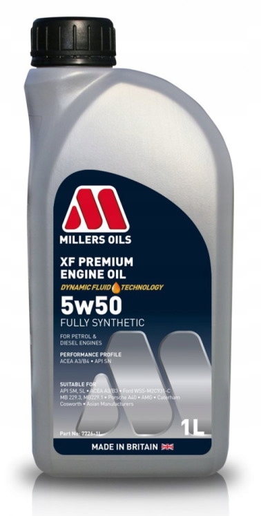 

Millers Oils Xf Premium Longlife 5W50 1L A3/B4 Sn