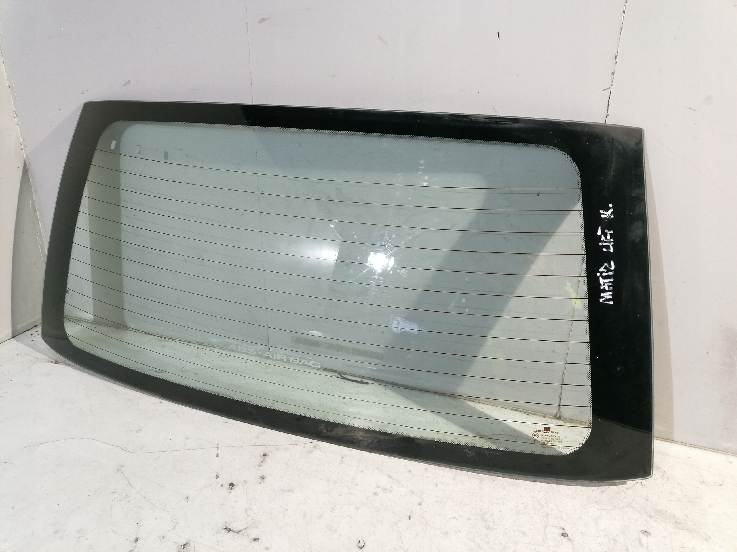 Daewoo Matiz lift Vitre z Arrière du capot