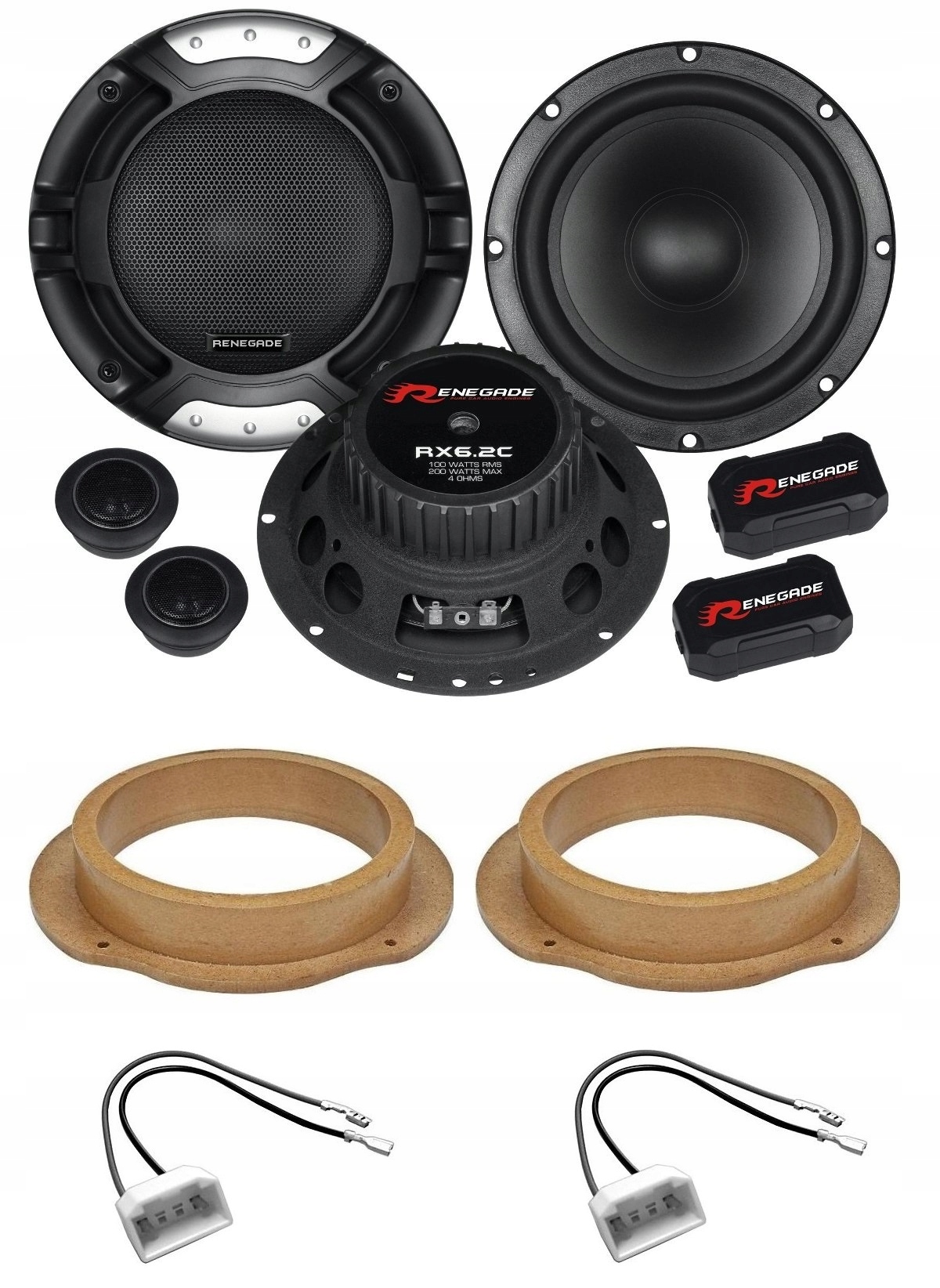 Automobilové reproduktory 165 mm Ford C-max 1 Fiesta 6 Predné Renegade RX6.2C