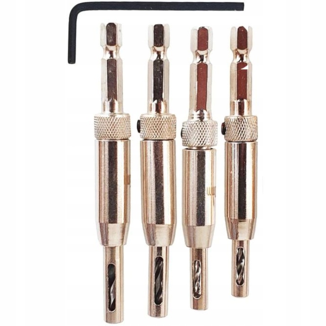 

Wiertła Samocentrujące Do Drewna Imbus 2-4,5mm 4el