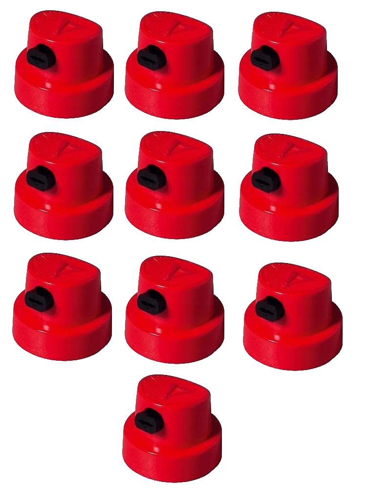 10x Czerwona Profesjonalna Końcówka Do Aerozoli Szeroka Dysza Zestaw XL
