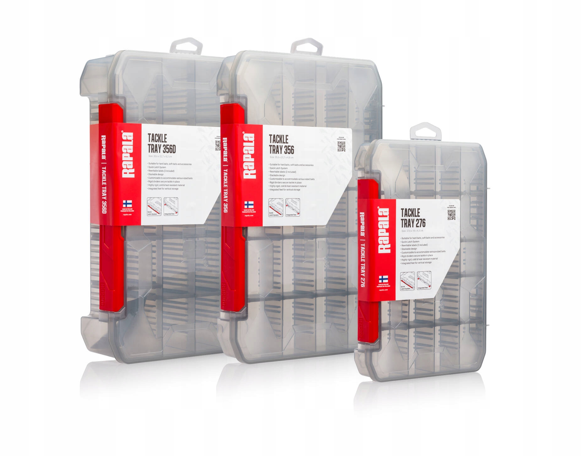 PUDEŁKO RAPALA TACKLE TRAY 35,6x22,7x8,2cm Stan opakowania oryginalne