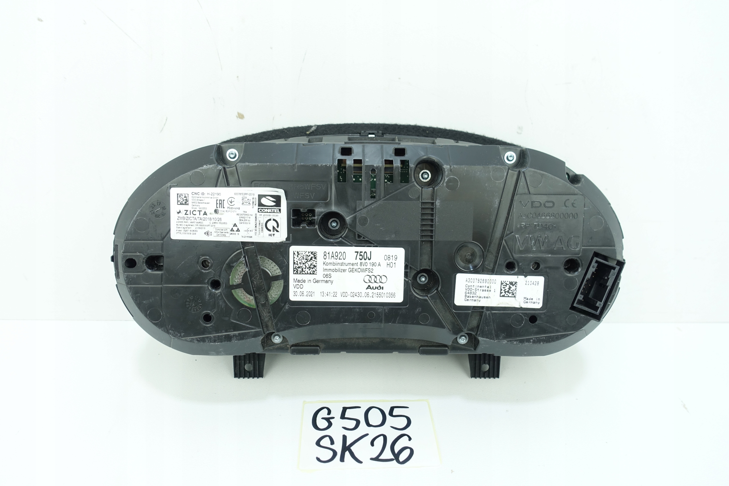 AUDI Q2 81A 2016- dials dials 81A920750J
