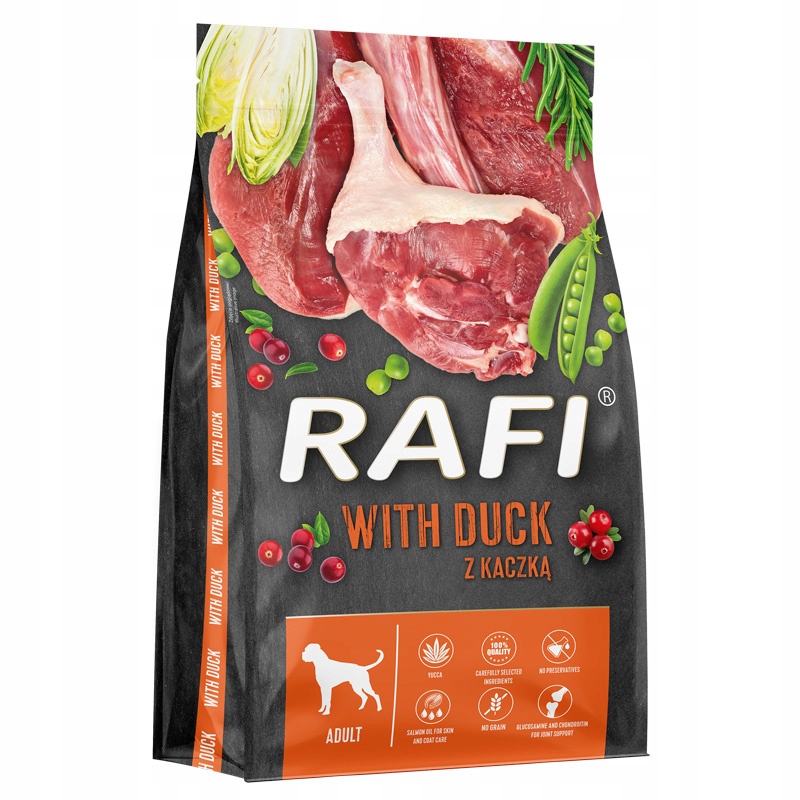 Rafi sucha karma dla psa z kaczką worek 10 kg