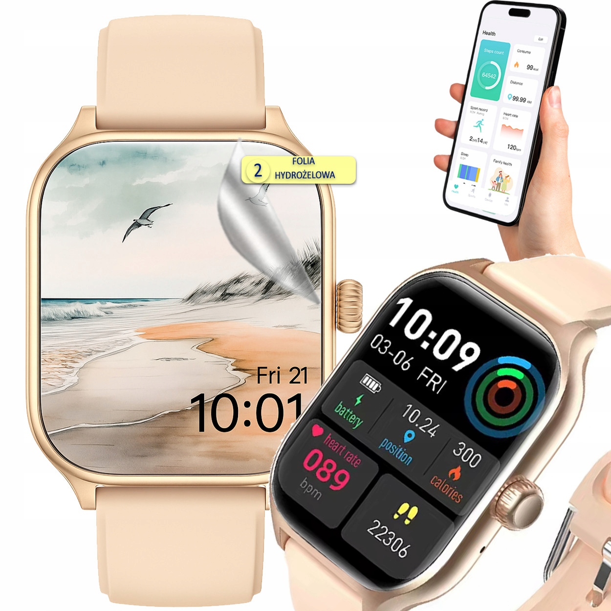 Chytré Hodinky Polské Menu Hovory Sportovní režimy Hudba Bluetooth