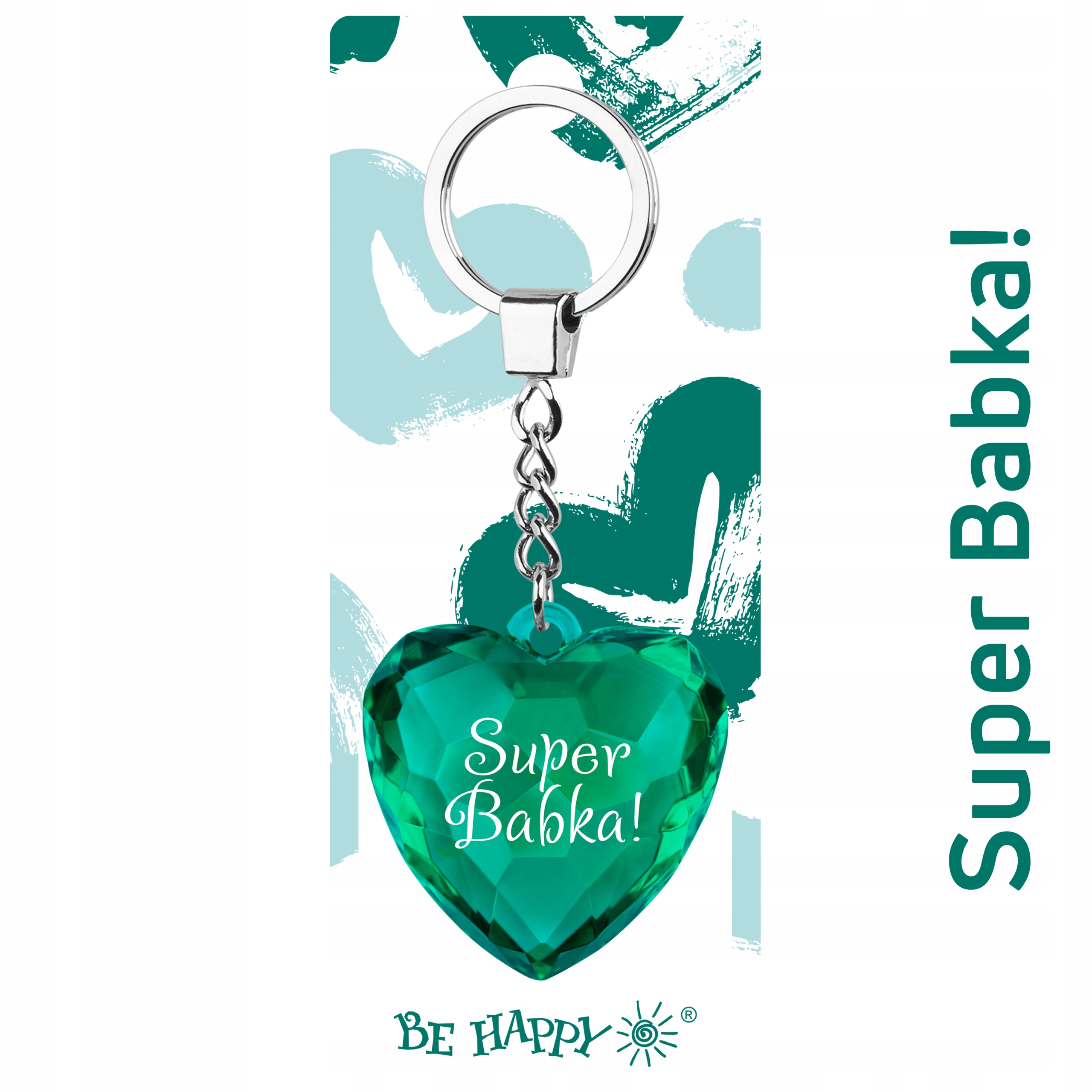 

Brelok Serce Prezent Upominek Super Babka!