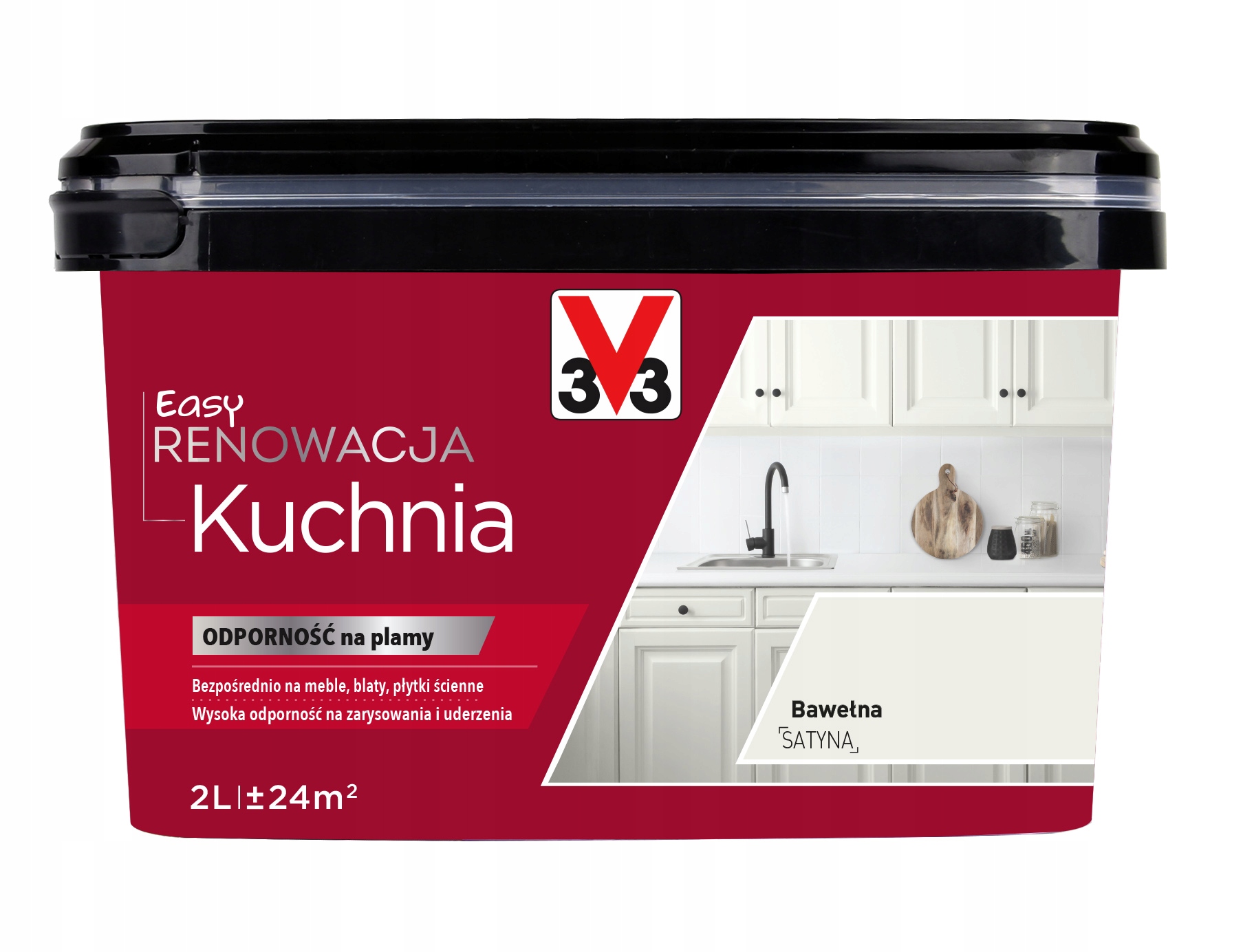 V33 Farba Renowacja Easy Kuchnia 2l Bawełna