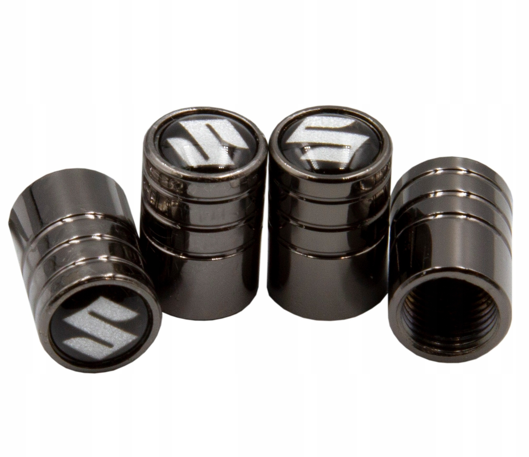 

Nakrętki na wentyle Kapturki Suzuki Czarny Chrom