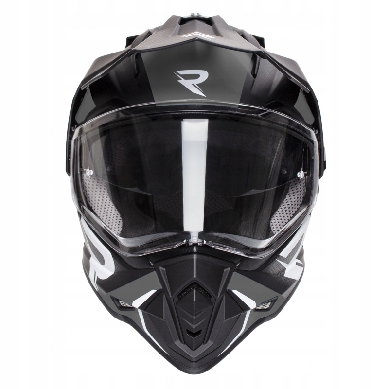 Enduro kask Street Racer Tracker czarno-szary Rozmiar: XS Rozmiar XS