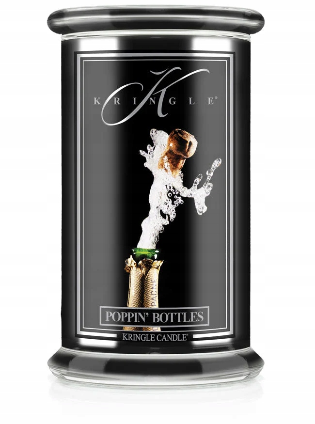 Poppin' Bottles Kringle Candle velká svíčka se dvěma knoty série Reserve