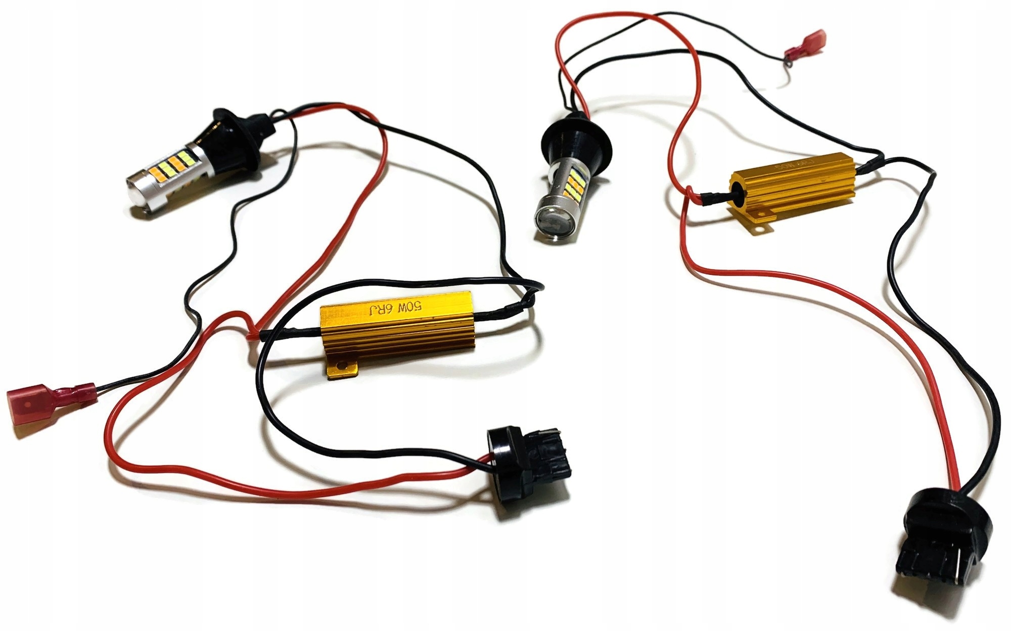 ŚWIATŁA DZIENNE KIERUNKOWSKAZ LED 2w1 AUTOMAT W21W Typ samochodu Samochody osobowe Samochody dostawcze