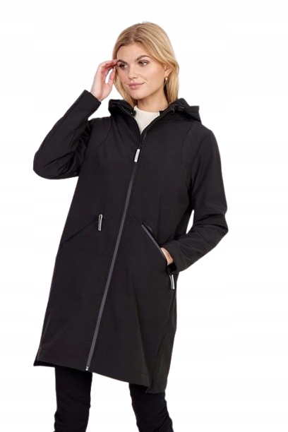 Soyaconcept Dámská Bunda Černá S Dlouhým Rukávem, Odnímatelná Kapuce XL Jsg