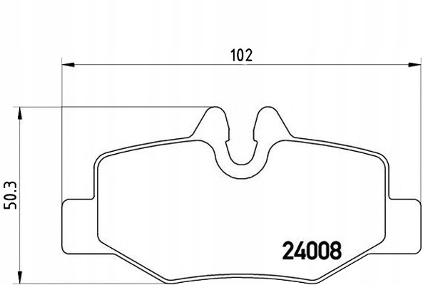 Brembo Brzdové Destičky Mercedes Vito 03- S Pocitem.