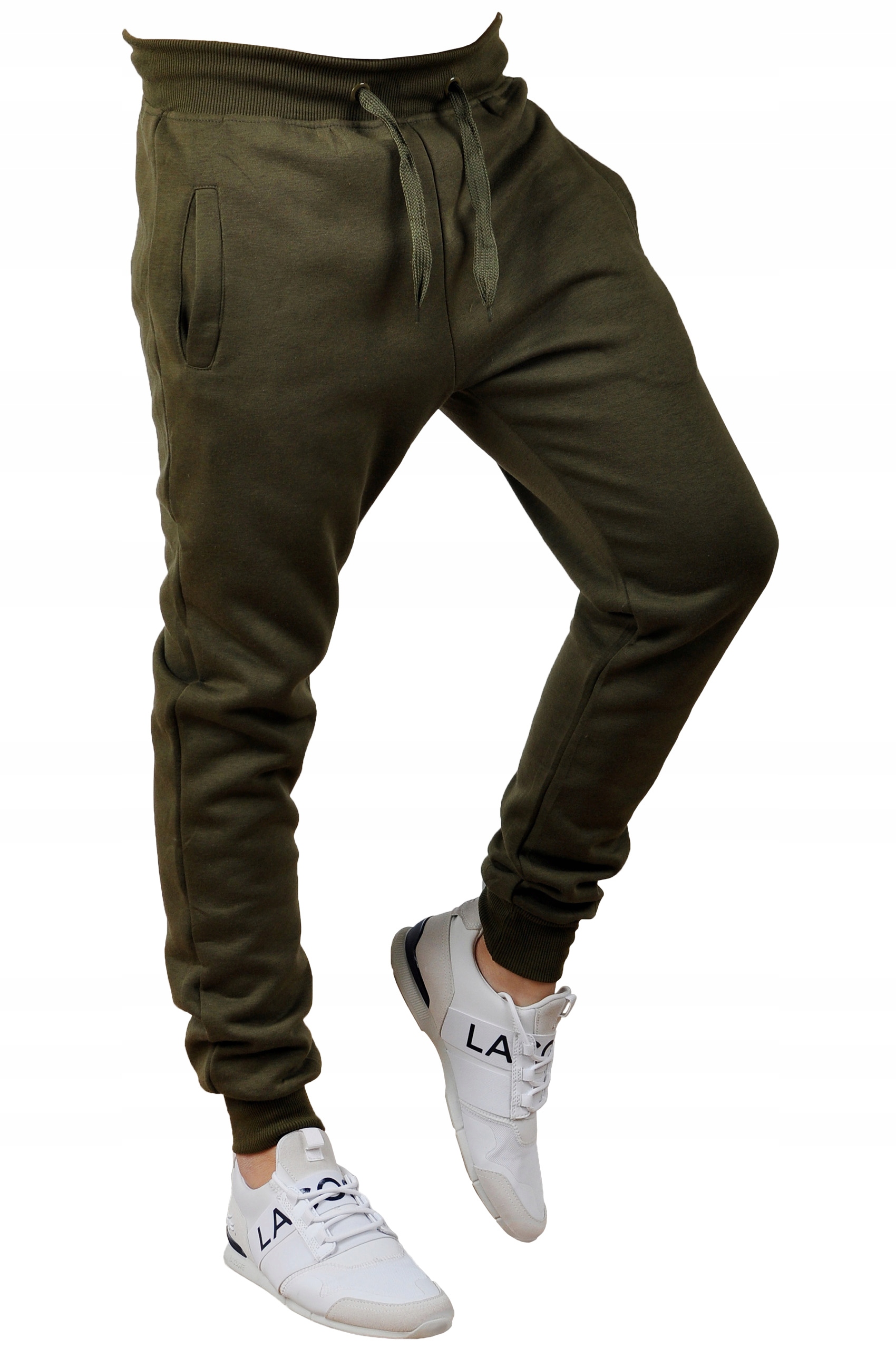 k01 r. M MĘSKIE SPODNIE DRESOWE JOGGERY GŁADKIE Materiał dominujący bawełna