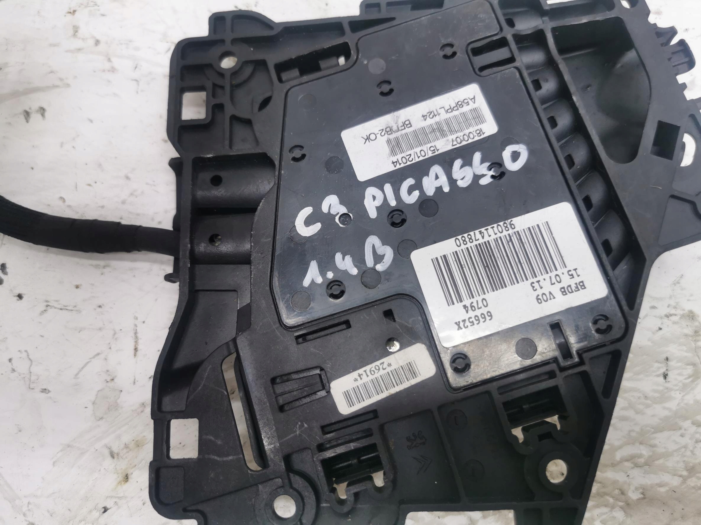 modulo per batteria CITROEN C3 PICASSO 9801147880