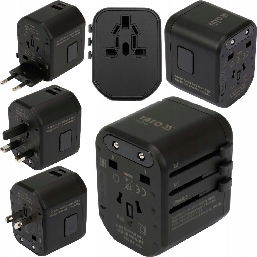 

Adapter Sieciowy Ładowarka Usb Usa Uk Eu YT-81300