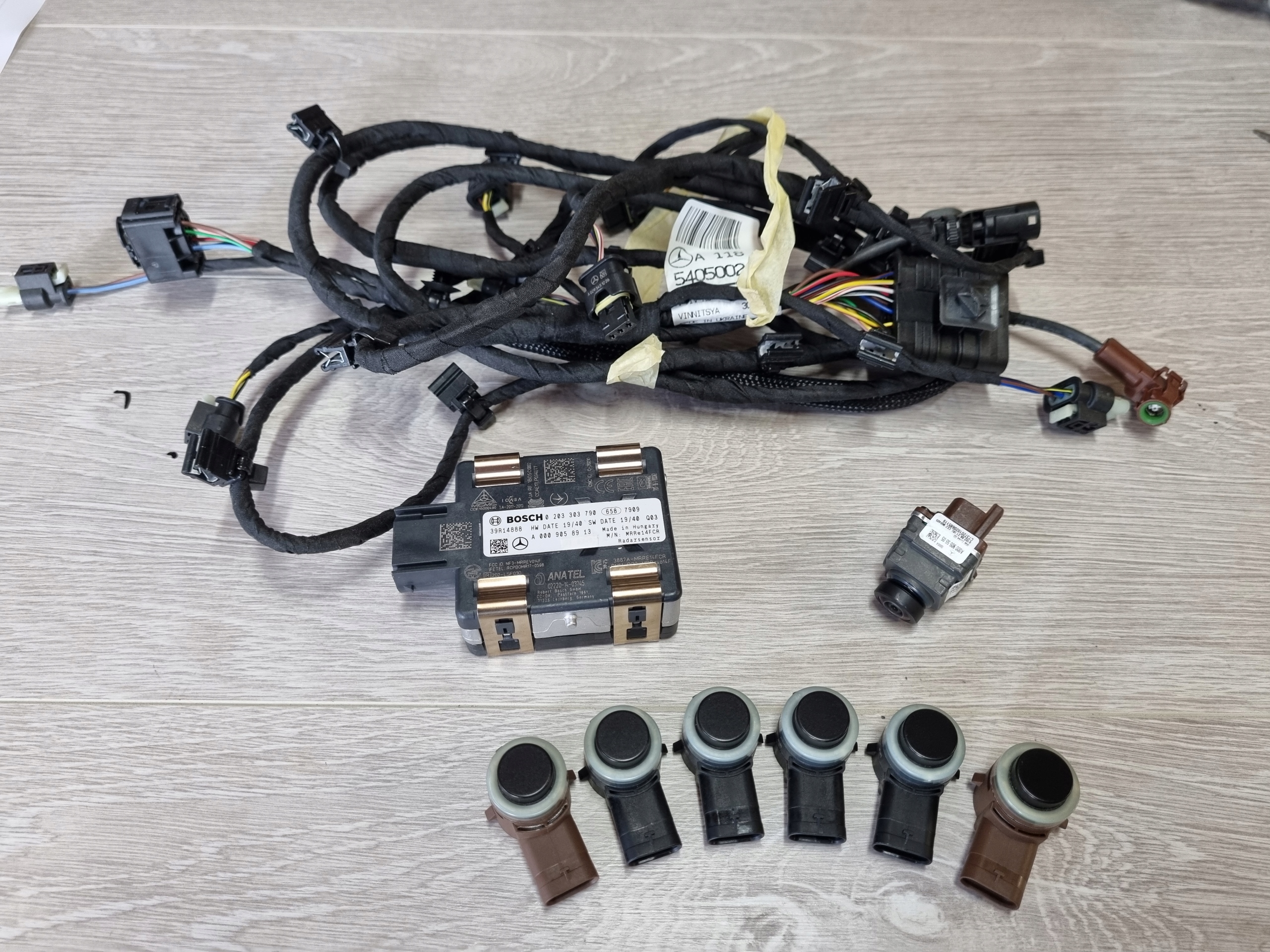 A0009055504 A0009055505 - Жгут проводов PDC передний Mercedes CLA W118 A1185405002