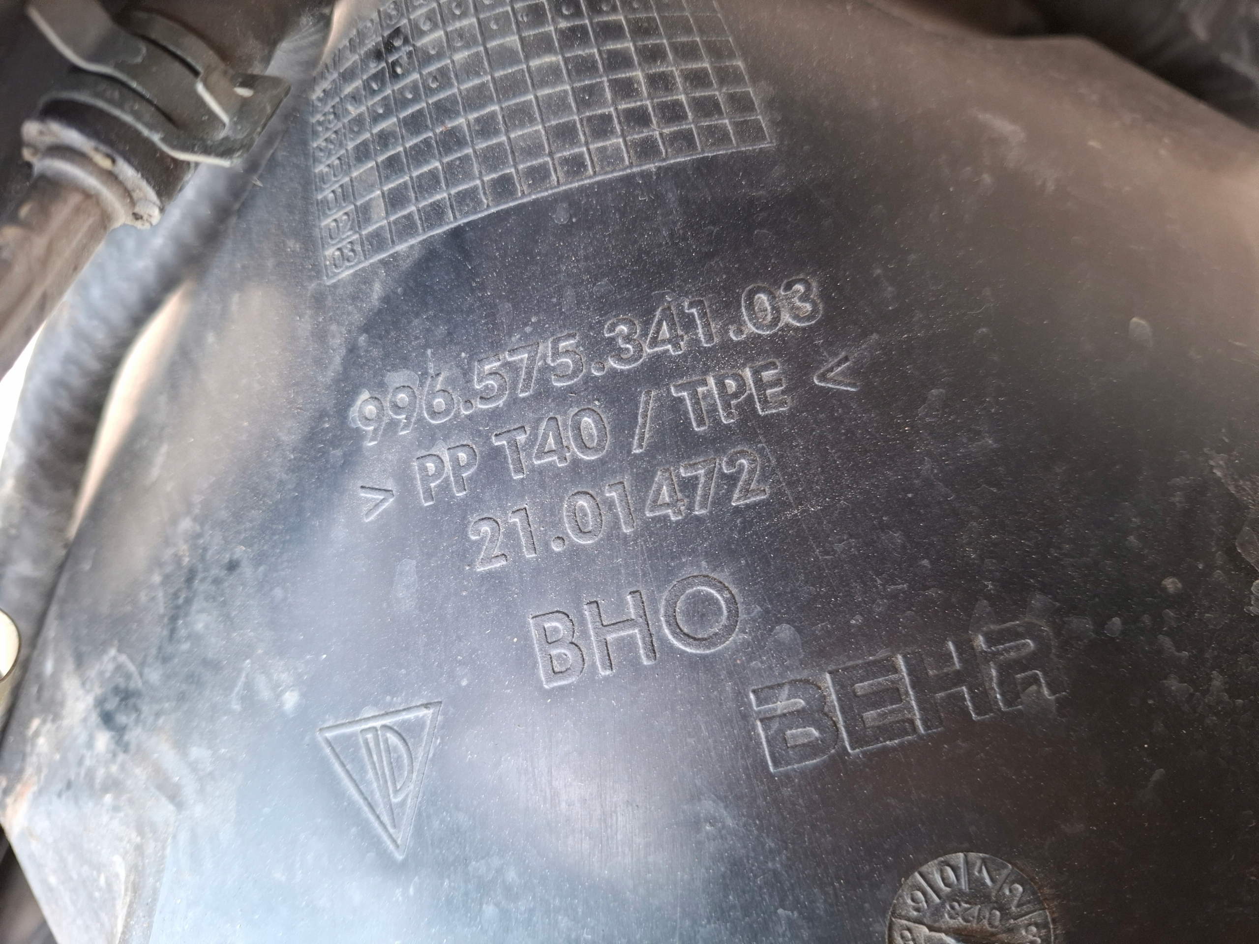 radiator fan right PORSCHE BOXSTER 986