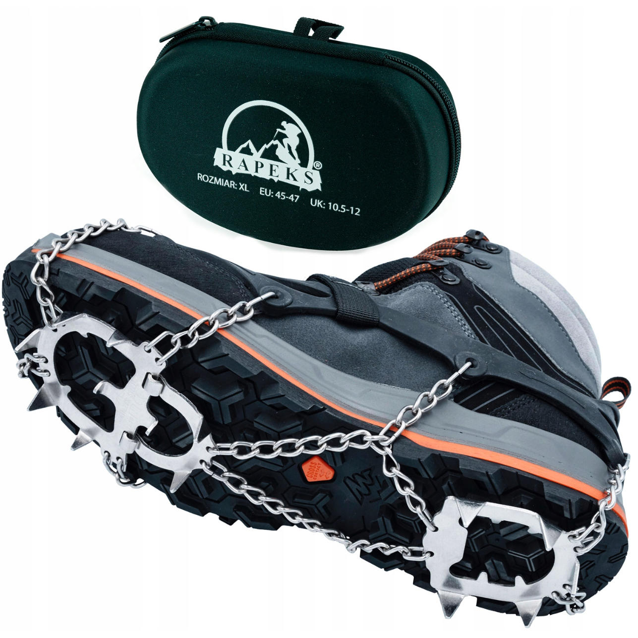 Raczki Na Buty Łańcuchy Z Kolcami Raczki turystyczne w góry Rapeks 45-47