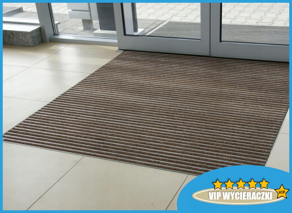 WYCIERACZKA POD DRZWI ZEWNĘTRZNA ALUMINIOWA - *PREMIUM* RYPS 12mm 75x50 Szerokość produktu 75 cm