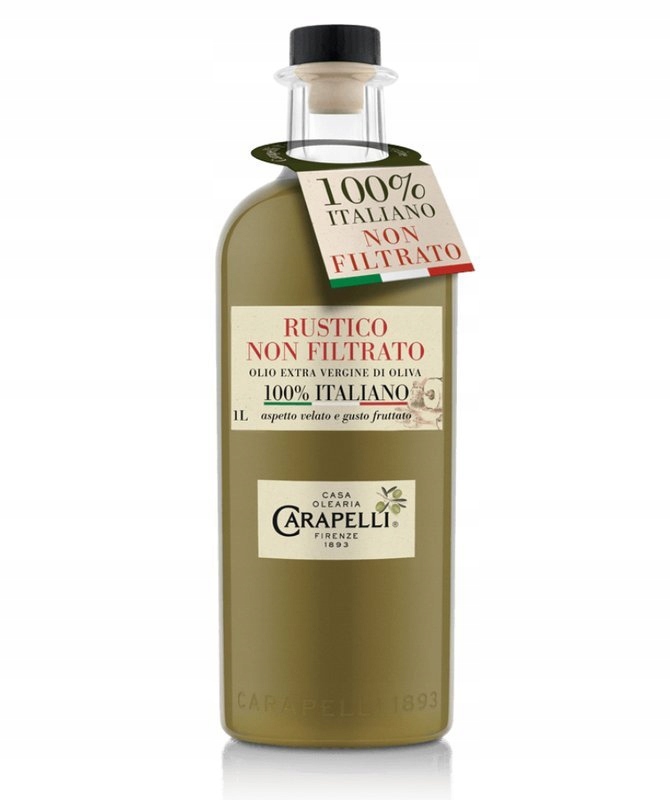Levně Prémiový italský olivový olej Olio ExtraVergine Rustico 1 l Carapelli