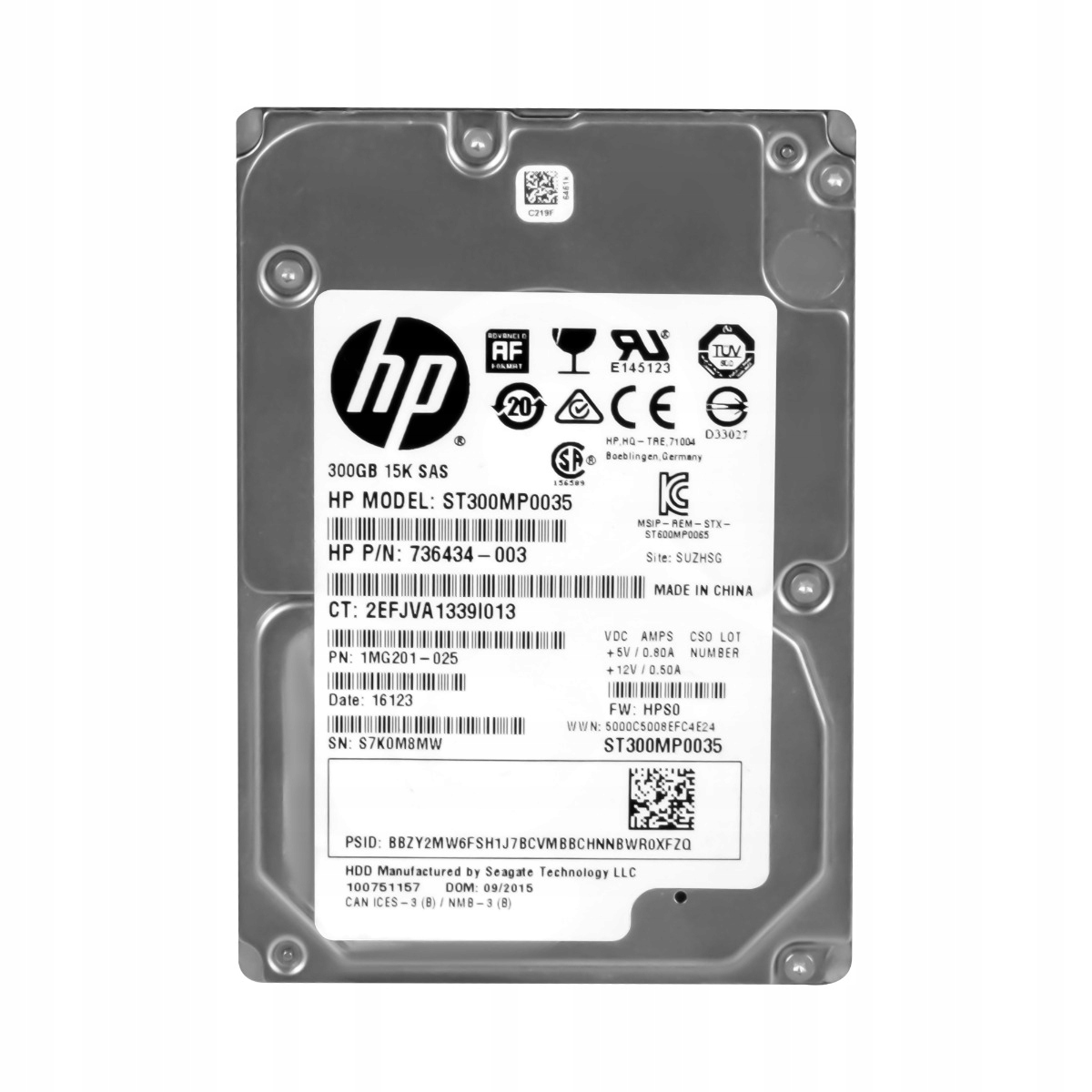 Hp 736434-003 300GB 15K SAS-3 2.5'' ST300MP0035