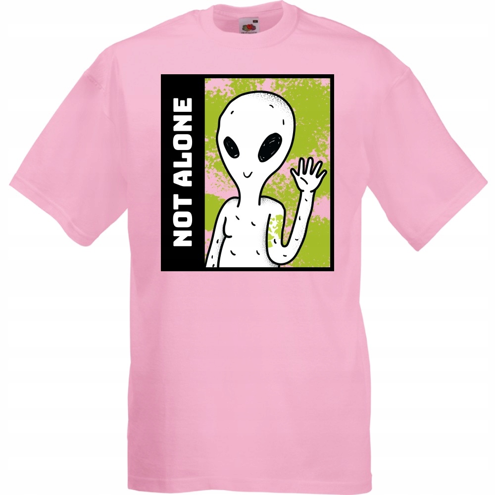 

Koszulka not alone ufo kosmici XL różowa