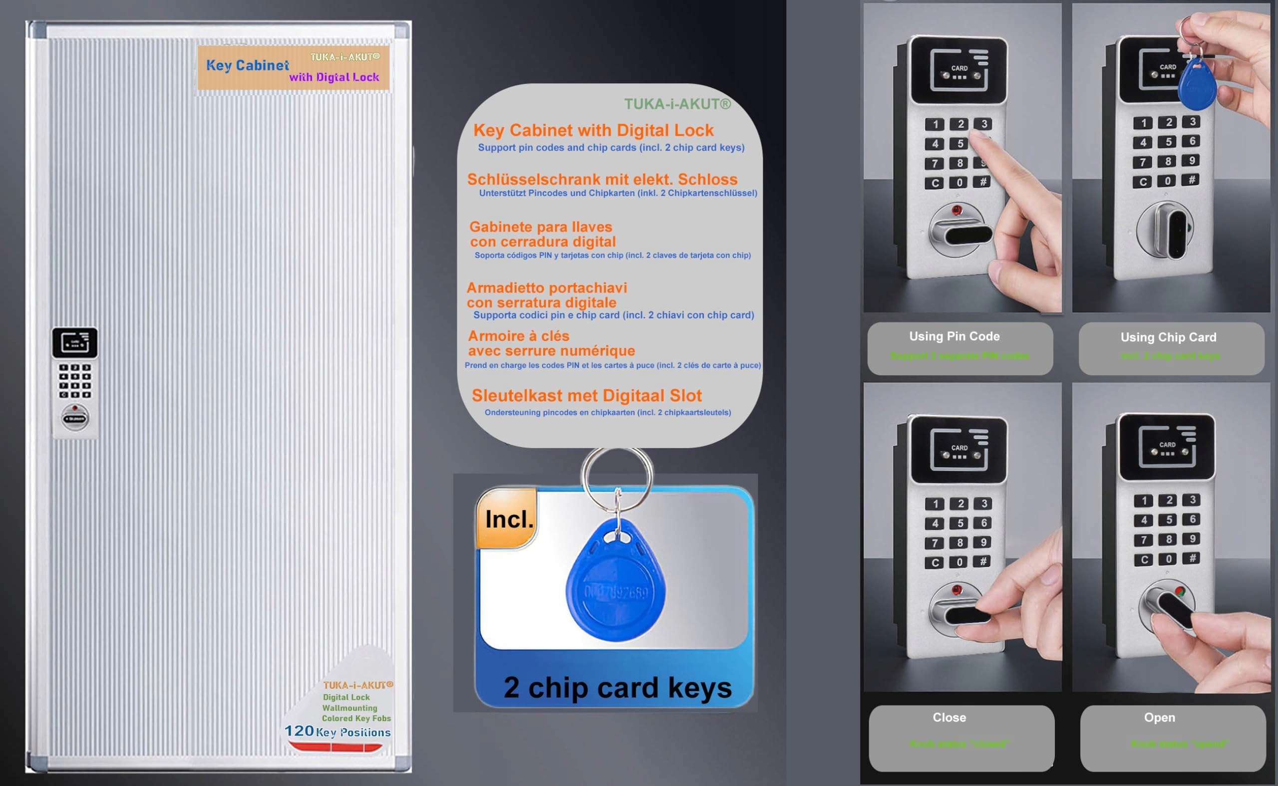 Tukai TUKA-i-AKUT TKD8651-120 szafka na klucze, Marka inna