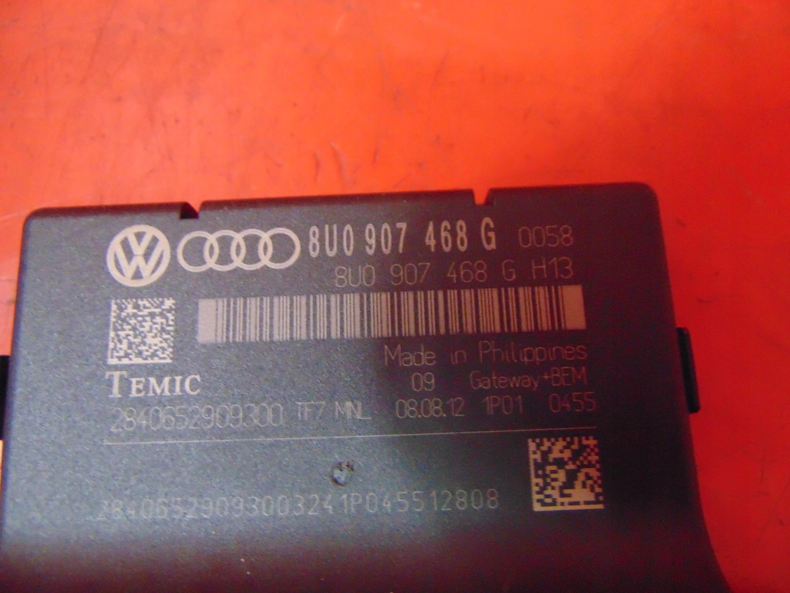 AUDI A1 8X Q3 module control unit GATEWAY 8U0907468G